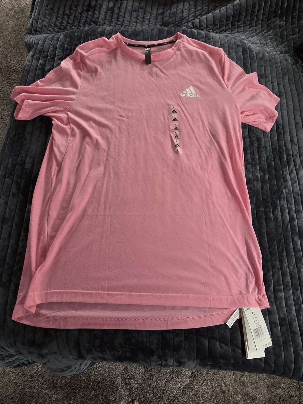 $10 adidas Men’s Pink Short-Sleeve Athletic Tee